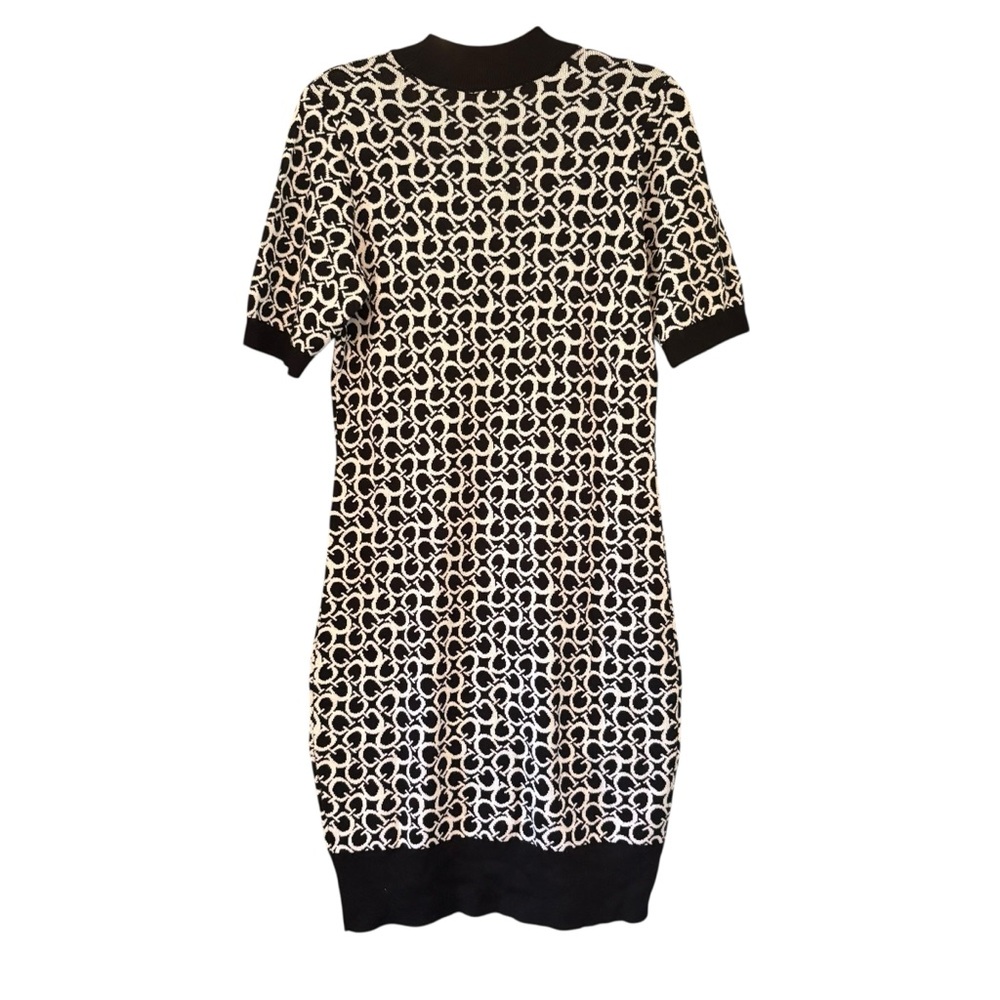 NWT, Guess Lamia 4G Logo Short Sleeve Mock Turtleneck Sweater Dress, Sz XL - Picture 11 of 13